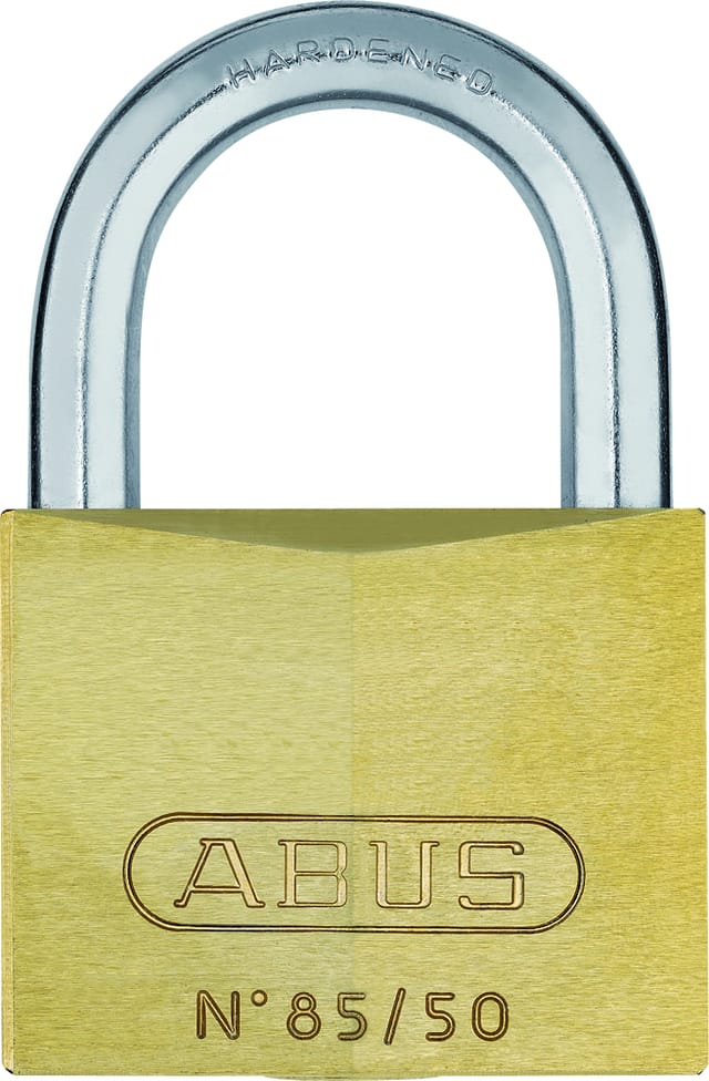 ABUS Vorhangschloß 85 50 mm gleichschließend gehärteter Stahlbügel, mit 2 Schlüsseln