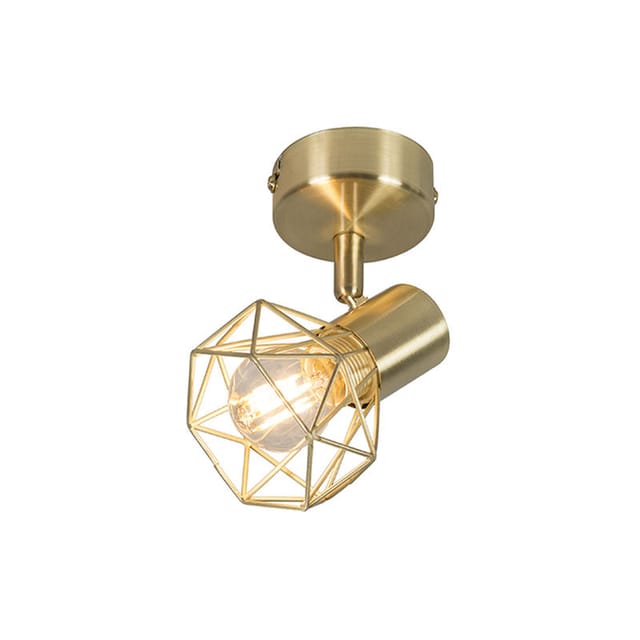 Art Deco Strahler gold drehbar und neigbar - Mosh 1