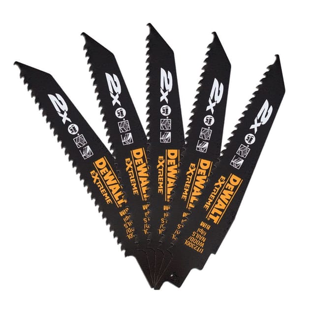 Dewalt - Zubehör - Sägeblatt-Set für Metall, Länge 15 cm, 5 Stück DT2300L