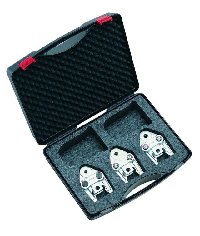 Koffer mit VIRAX-Presszangen für die Modelle P10, P22+,P25+ und P30+ Profil H: Mehrschichtrohr - 990113