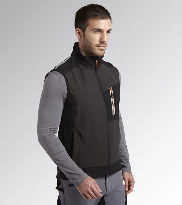 Softshell-Jacke ohne Ärmel - Carbon tech - Größe m - Grau - 702.175343 75135 - Diadora