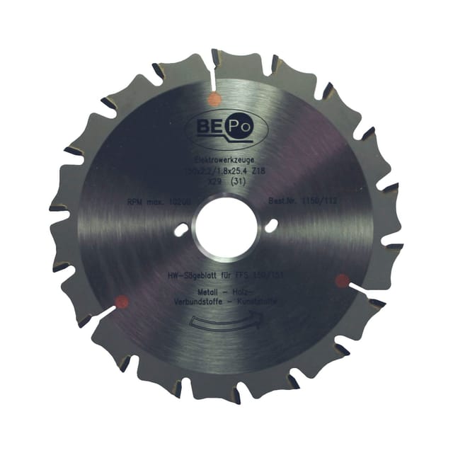Bepo - Sägeblatt (Holz- und Metallsägeblatt) ø 150 mm für Holz und Metall hw