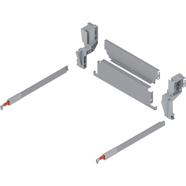 Stahlrückwand Müllauszug hängend kb 450 mm Grau - Blum