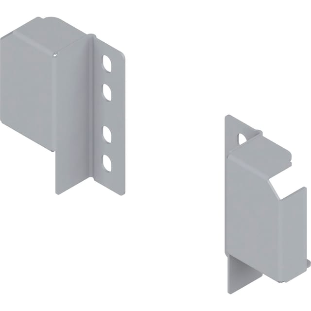 Reling-Rückwandhalter Set (links + rechts) ral 9006 für tbx antaro - Blum