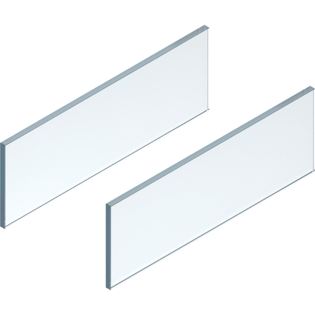 Legrabox free Einschubelement Seite, nl 500 mm, Glas klar - Blum