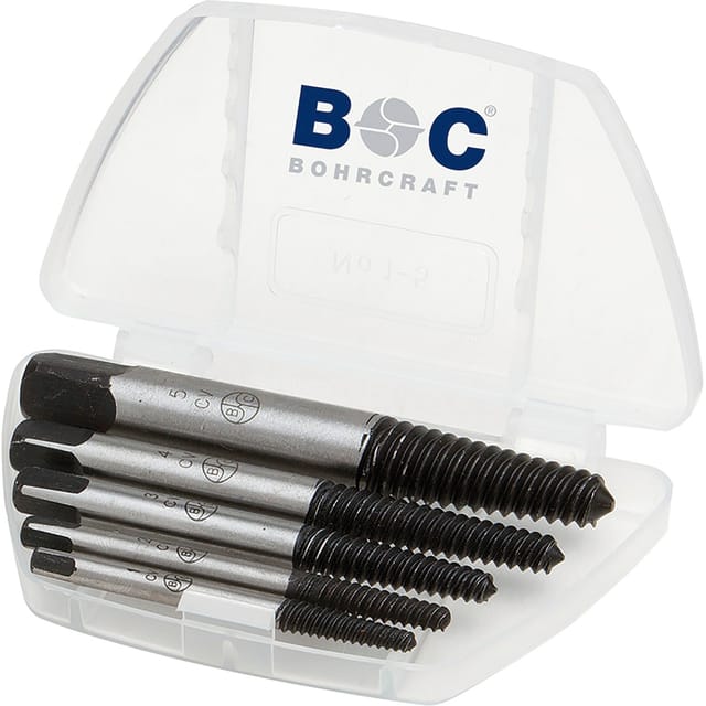 Bohrcraft - Schraubenausdreher-Satz Code 9700 Gr.1 -8 in Kassette 8-teilig