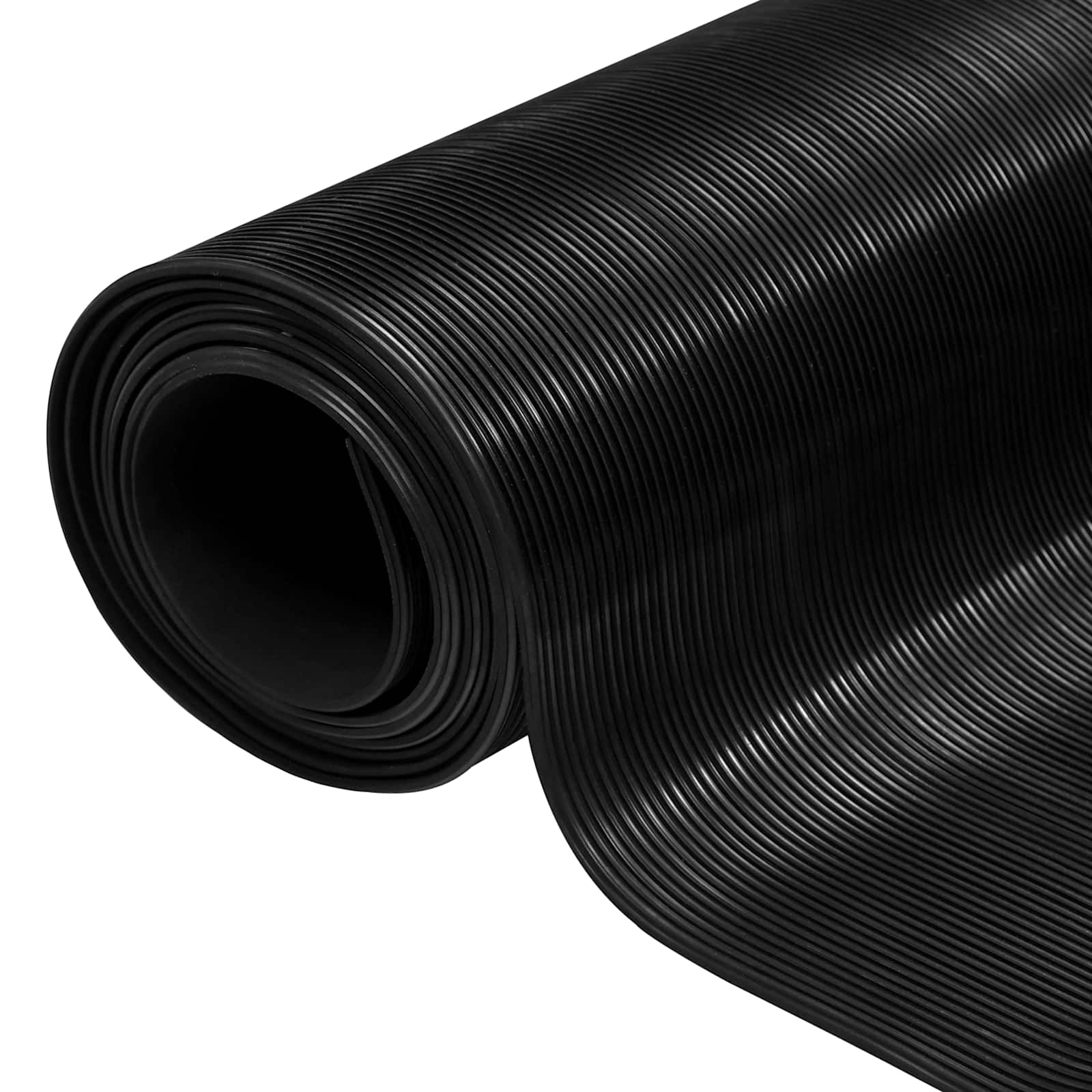 Bodenmatte Mit Feinripp Schwarz 1 X 5 M Gummi Vidaxl