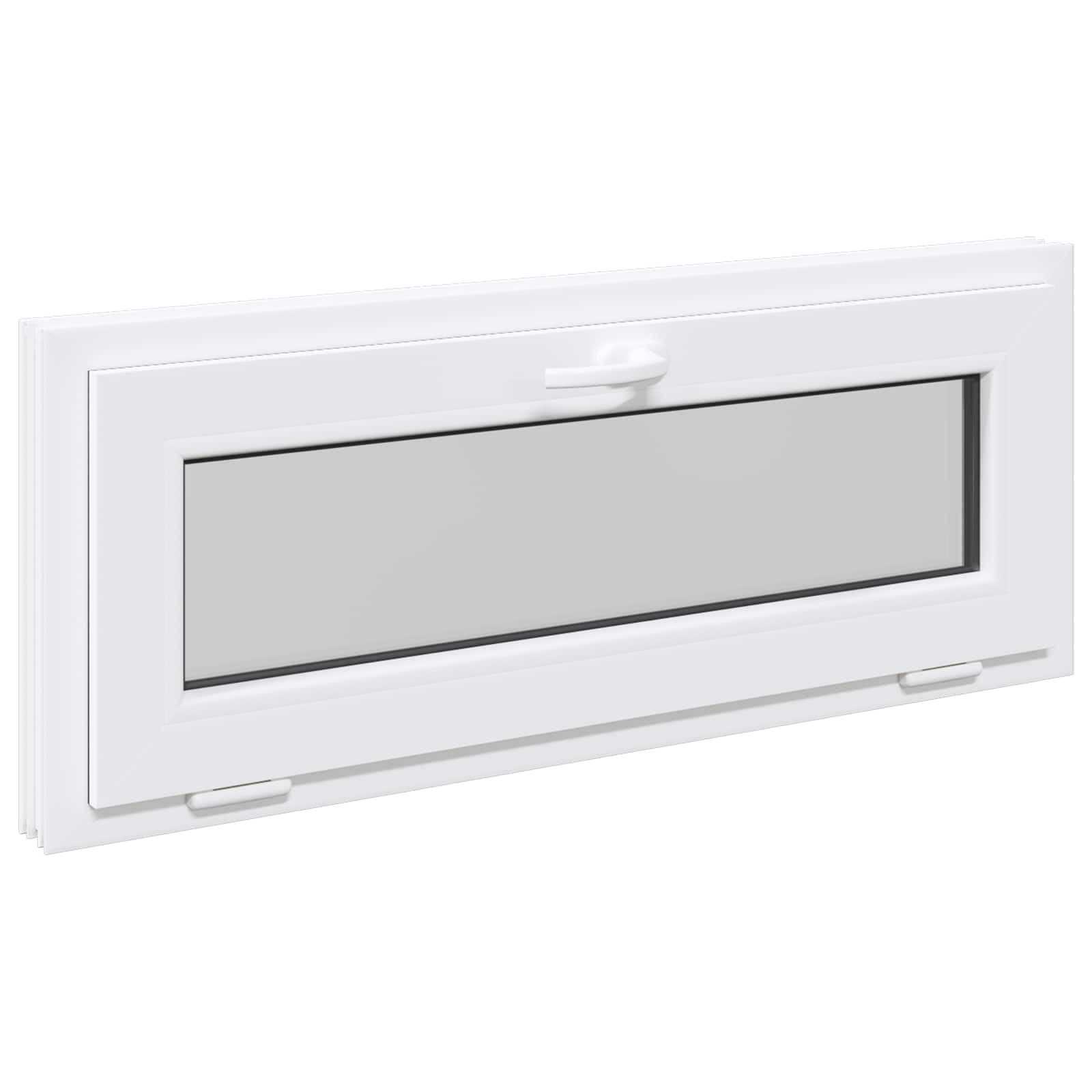 Vidaxl Basement Window Risor 110 X 40 Cm Pvc And Glass