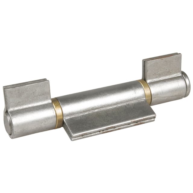 Anschweißband 3-teilig I-Lappen Stahl blank Stift 20 mm mit Messinring
