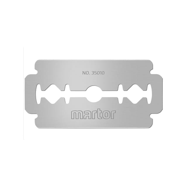 Unbekannt - Marco Industrieklinge Ersatzklinge 43 x 22 x 0,1mm mit Gillette-Lochung 10 Stück