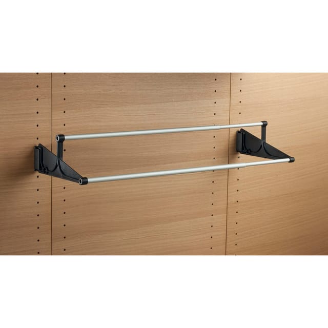Servetto - Wand Schuhhalter Schuhregal, Schuhhalterung Schrank Kunststoff schwarz