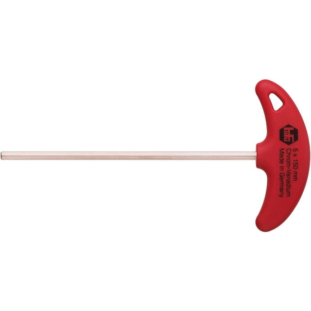 Hafu - Sechskant Stiftschlüssel mit T-Griff 5,0 mm Länge 150 mm