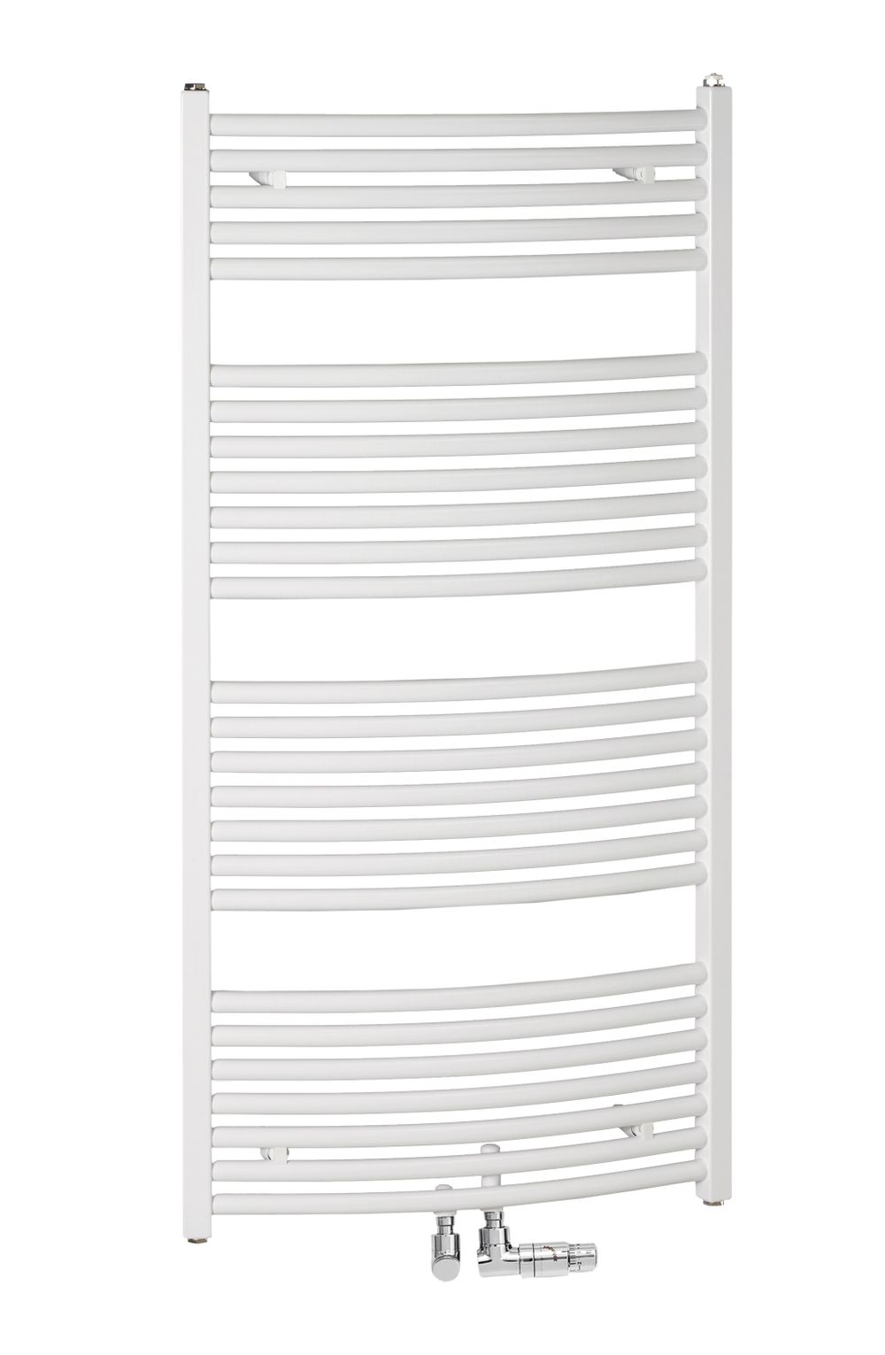 Zehnder Badheizkörper Zeno Bow, 1688x495 Mm (hxl), Mittel- / Seitenanschluss, Gebogen, Znt-170-050-05, Zz400350b100000