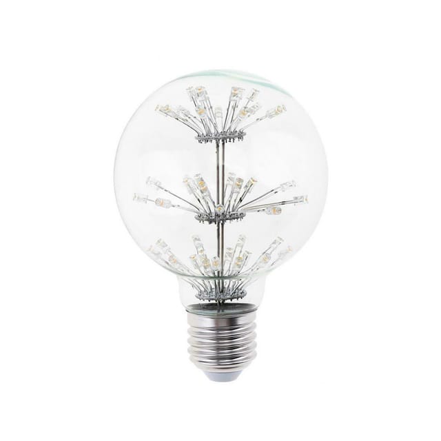 3w Led-Lampe, Warmweiß, E27-Sockel, Kugelform, G95, Bright Star, 2700k