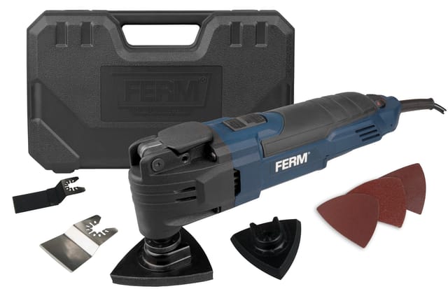 FERM OTM1007 Oszillierendes Multitool – 300 W – inkl. 7 Zubehörteilen