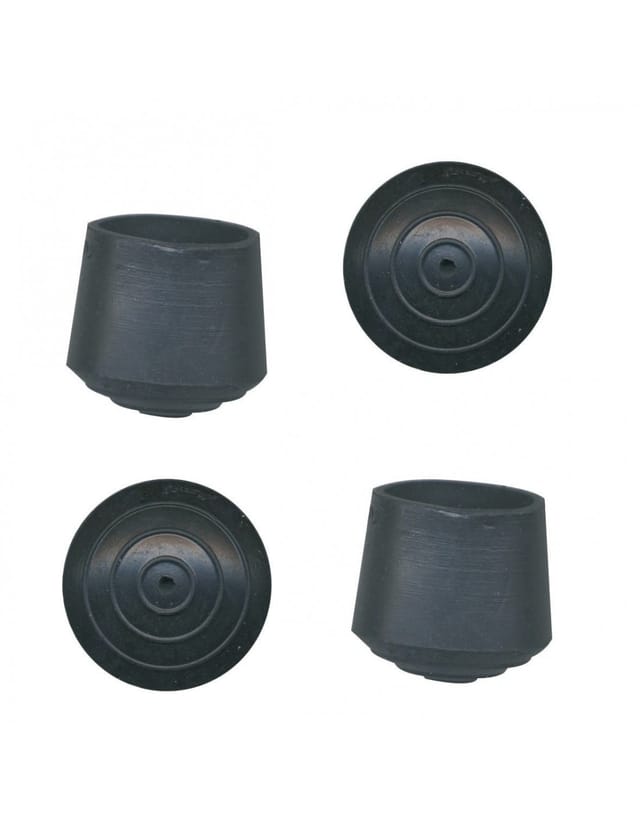 Umhüllender Gummistopper Schwarz 22 mm ø 4 Stück