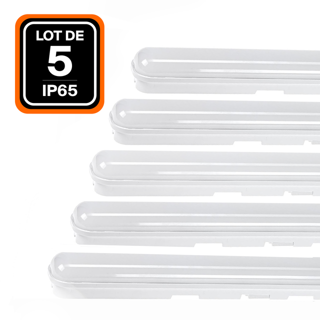 5er- wasserdichte LED-Gehäuse integriertem 36W Kaltweiß 6000K 120CM