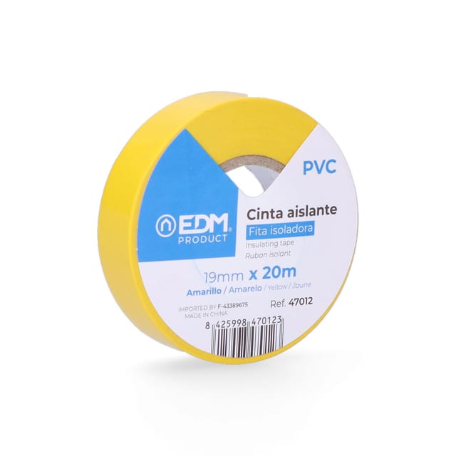 EDM - Isolierband 20m x 19mm gelb 47012