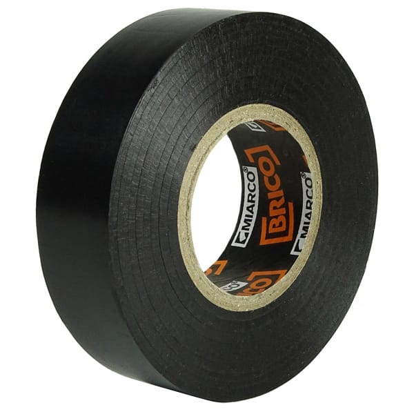 Pack. 10 Rollen schwarzes Isolierband 19mm x10mt Miarco