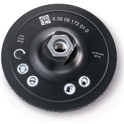 Fein Stützteller ø 115 mm für Einsatz mit Schleifvlies - 63806172010
