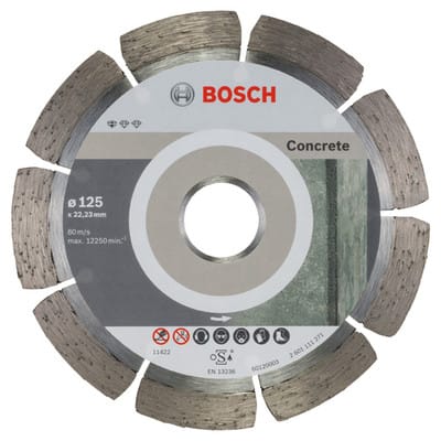 Bosch - Zubehör - Diamanttrennscheiben-Set für Beton 125x22,23 mm, 10-tlg. 2608603240