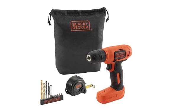 BLACK+DECKER Akku-Bohrschrauber BDCD8GPA, 7,2Volt, orange/schwarz, Li-Ionen Akku 1,5Ah, inkl.