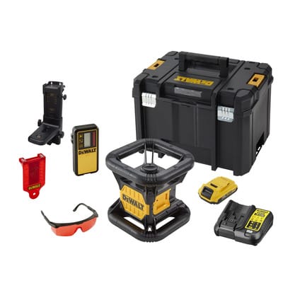 Dewalt - Vollautomatischer Rotationslaser DCE074D1R, 18 v rot, 1x 2,0 Ah und Ladegeät