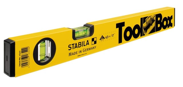 Wasserwaage Toolbox, 43 cm, Aluminium - Stabila