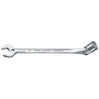 Maulsteckschlüssel 534 Schlüsselweite 15 mm Länge 231 mm m. bewegl. Steckschlüsselende