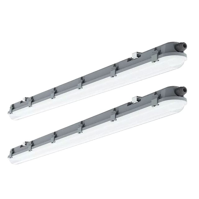 2x led Decken Wannenleuchte Lampe Beleuchtung l 120cm 4000 Kelvin, 4320 Lumen Feucht und Nassraumleuchte geeignet für Garage, Keller, Werkstatt