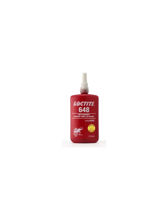 Blocpresse 24 ml Loctite 648 – Befestigung von Lagern, Hülsen, Buchsen, Einsätzen, Riemenscheiben usw. Eigenschaften: Anaerober Klebstoff