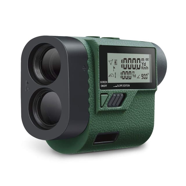 Huepar Hlr1000 Golf Entfernungsmesser 1000m/1100yards Mit Handheld Lcd Display Und Winkelfunktion, 6x Multifunktionaler Rangefinder Lasermessgerät Für Entfernung, Geschwindigkeit, Winkel, Höhe Messung