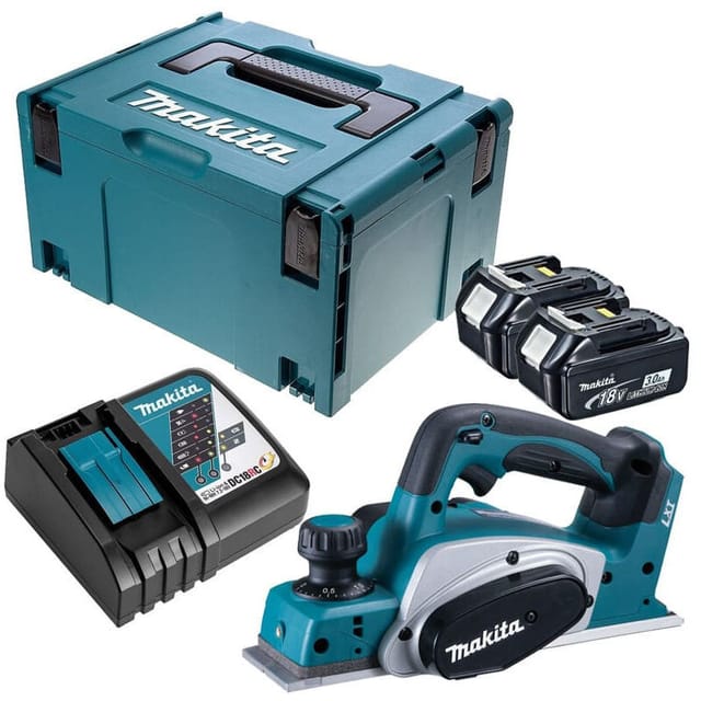 Hobel 18V lxt Breite 82 mm (2x3,0Ah) in makpac Makita DKP180RFJ