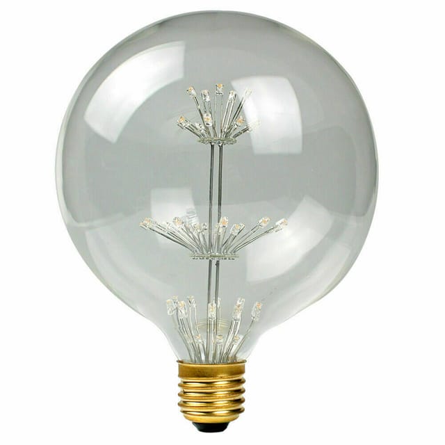 3w Led-Lampe, Warmweiß, E27-Sockel, Kugelform, G125, Bright Star, 2700k