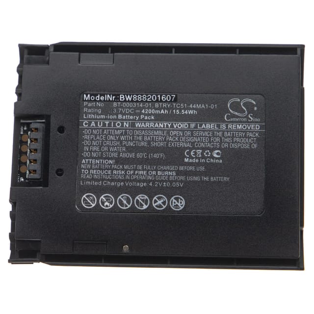 vhbw Akku Ersatz für Zebra BT-000314-01, BTRY-TC51-43MA1-01, BT-000314A für Handheld Computer Scanner (4200mAh, 3,7V, Li-Ion)