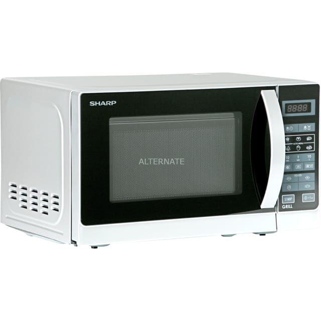 Sharp R-642INW Mikrowelle 20L Silber Leistungsstark