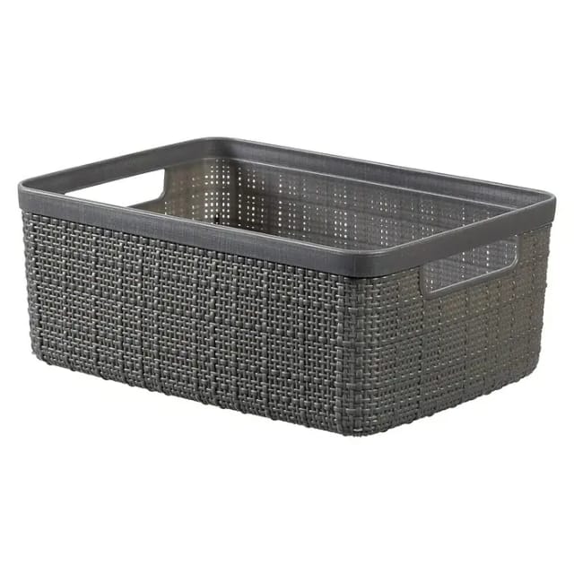 5L Curver Jute-Aufbewahrungsbehälter, Anthrazit