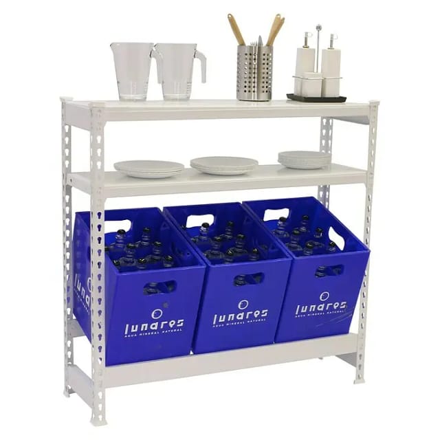 Simonrack Flaschenregal Weiß Silber Robust