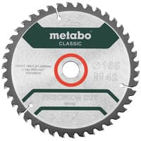Sägeblatt 'precision cut wood - classic', 165x1,8/1,2x20 Z42 wz 5° - Metabo