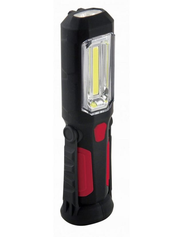 VELAMP IS404 Led-Arbeitstaschenlampe Cob 3W mit schwenkbarem Magnetaufhänger Transformator