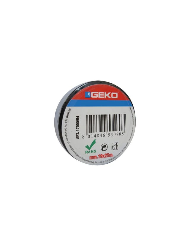 Schwarzes Isolierband 19 mm x 25 m aus PVC