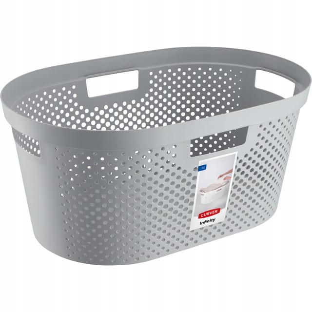 Infinity 40L Wäschebehälter, hellgrau - Curver