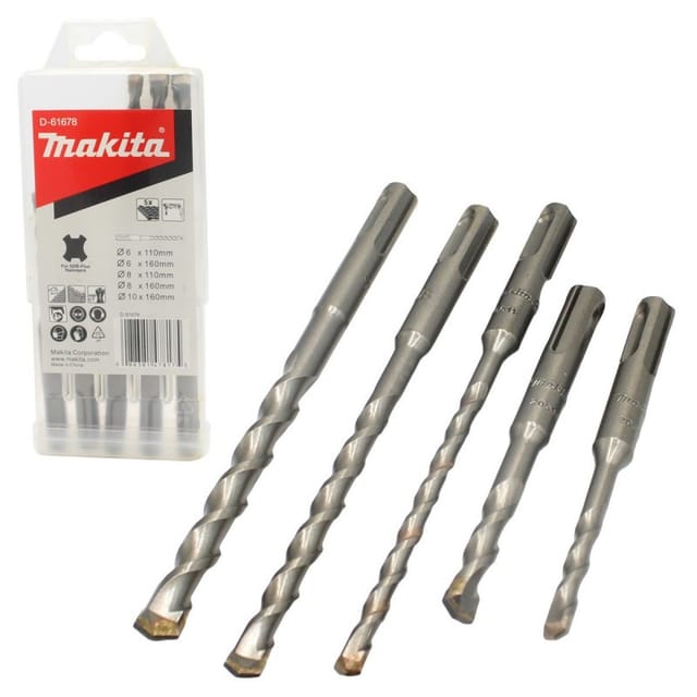 Box mit 5 SDS-plus 2 Taillents (Economy Range) Makita D-61678
