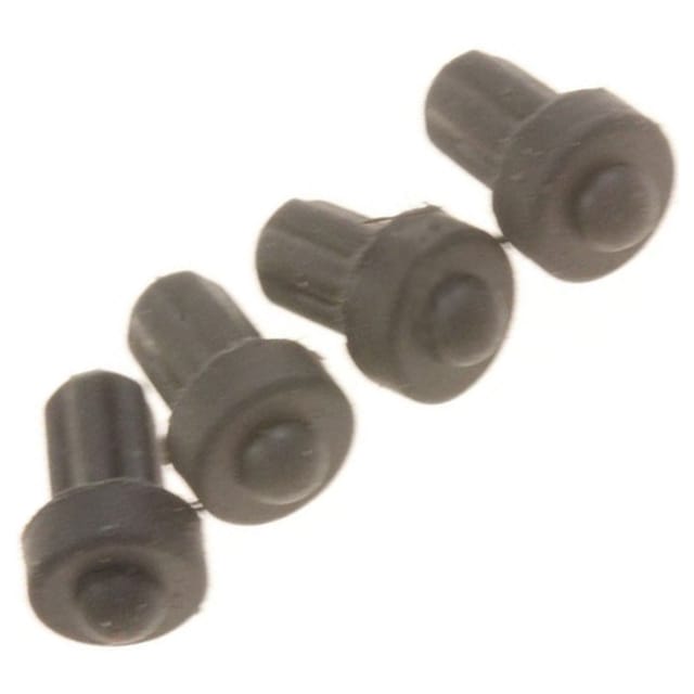 Ersatzteil - Gummipufferset für Gasmuldengitter, original - - IKEA, WHIRLPOOL, BAUKNECHT, KITCHENAID, IGNIS, INDESIT