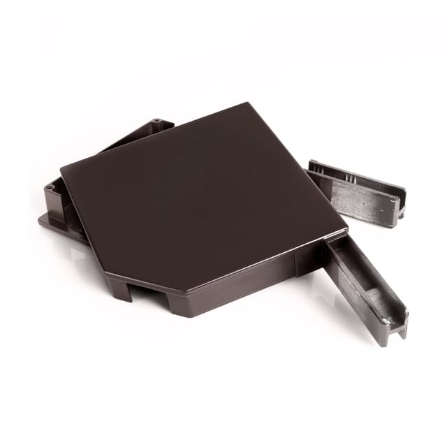 Alu Blendkappen - 45 Grad - 137 mm - Braun ral 8019