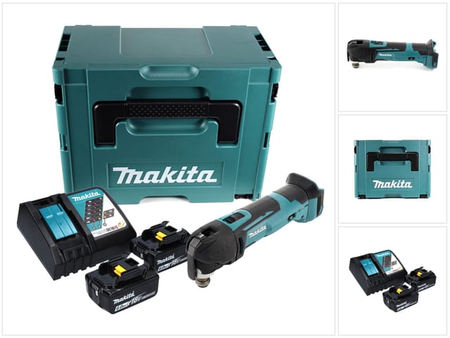 Dtm 51 rgj Akku Oszillierer 18 v + 2x Akku 6,0 Ah + Ladegerät + Makpac - Makita