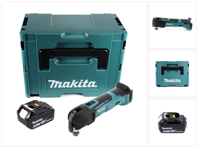 Dtm 51 G1J Akku Oszillierer 18 v + 1x Akku 6,0 Ah + Makpac - ohne Ladegerät - Makita