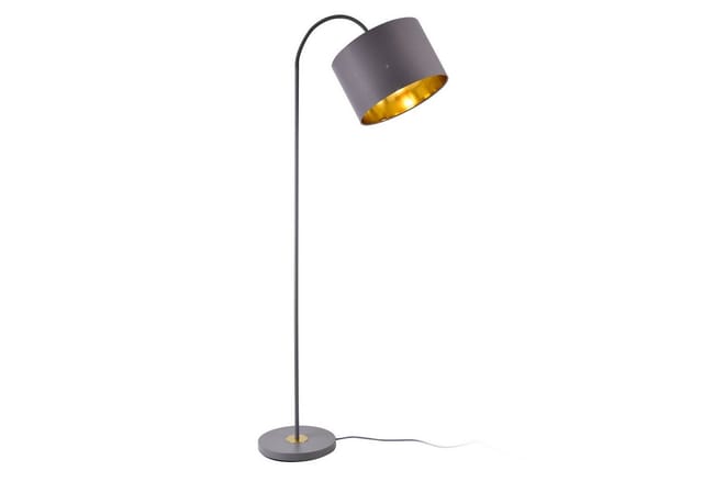 Stehleuchte Toledo 173cm 1xE27 Metall Grau Lux.pro