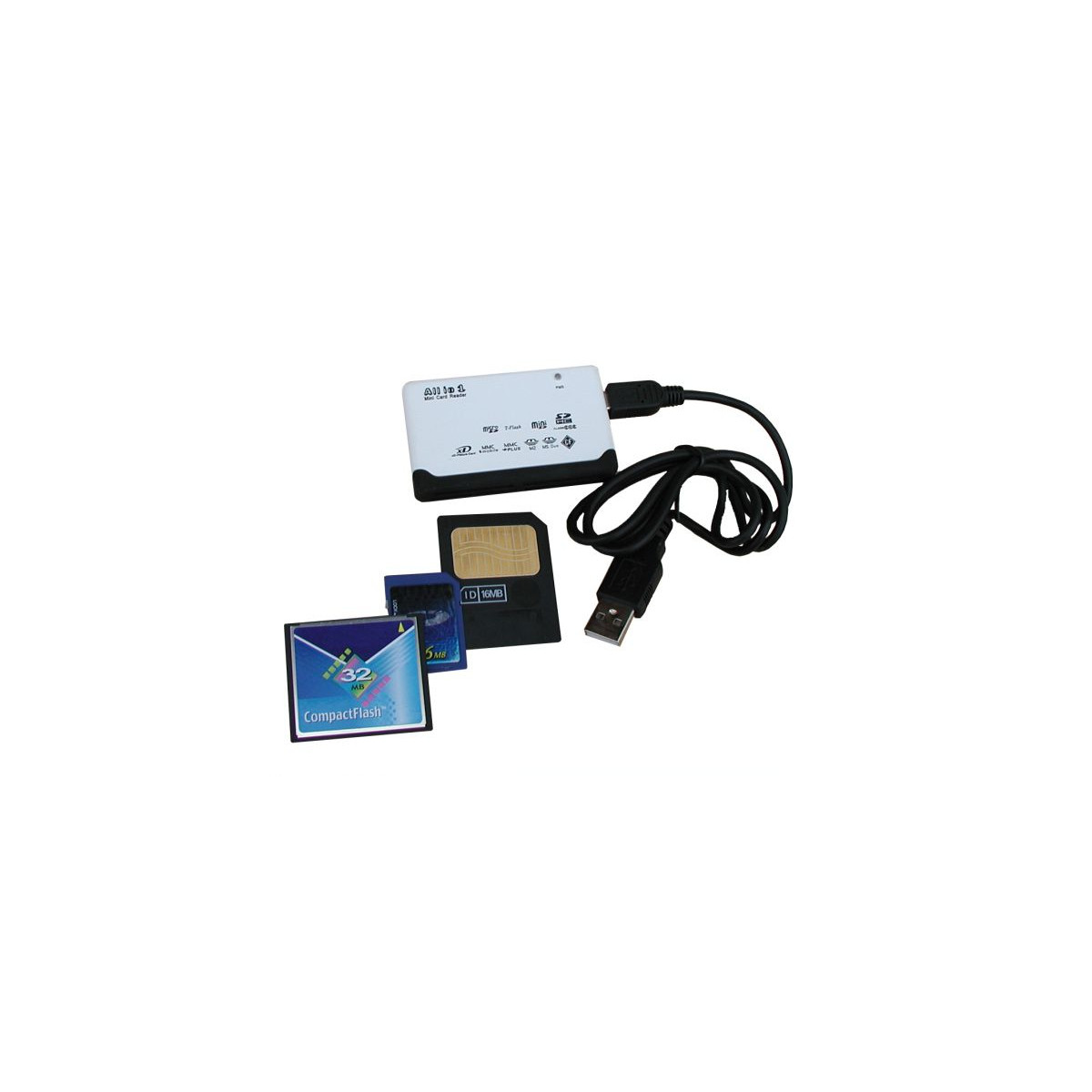 Reporter 02263 Kartenleser Usb 2.0 Schwarz, Weiß
