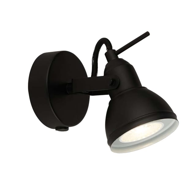 Wandleuchte Wandlampe Spotleuchte Metall Schwarz Strahler Schlafzimmerlampe